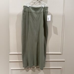 Sonoma Women's L Pencil Maxi Midi cotton Skirt in Sage Green